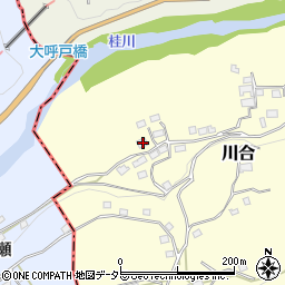 山梨県上野原市川合3557周辺の地図
