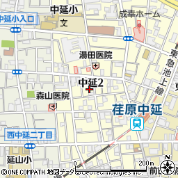 東京都品川区中延2丁目周辺の地図