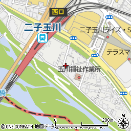 東京都世田谷区玉川1丁目8-16周辺の地図