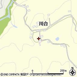 山梨県上野原市川合224周辺の地図
