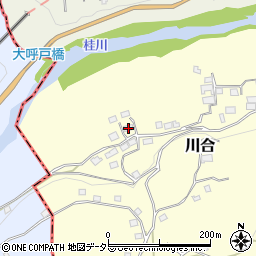山梨県上野原市川合3564周辺の地図