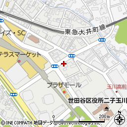 東京都世田谷区玉川1丁目17周辺の地図