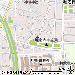 山梨県甲府市堀之内町945周辺の地図