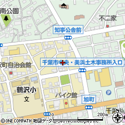 千葉県千葉市中央区鶴沢町13周辺の地図