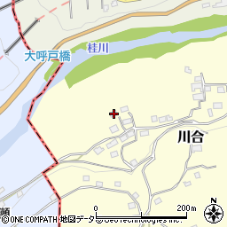 山梨県上野原市川合3560周辺の地図