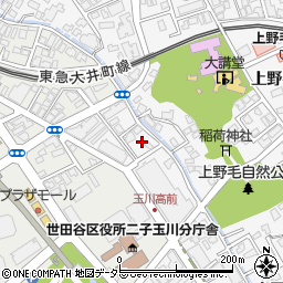 東京都世田谷区上野毛3丁目24周辺の地図