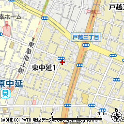 東京都品川区東中延1丁目5-21周辺の地図