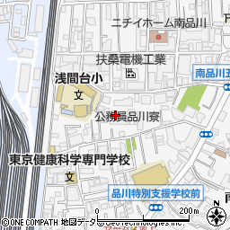 東京都品川区南品川6丁目周辺の地図
