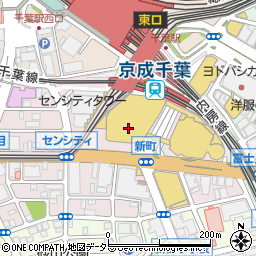 そごう千葉店周辺の地図