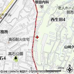 生田雁俣谷公園周辺の地図