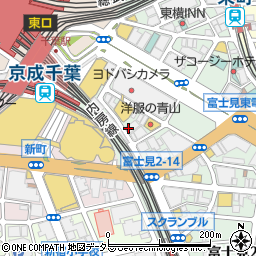 なまいき 千葉駅前店周辺の地図