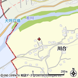 山梨県上野原市川合3565周辺の地図