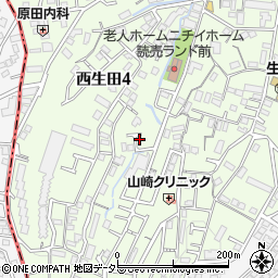 アース西生田周辺の地図