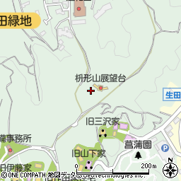 神奈川県川崎市多摩区枡形周辺の地図