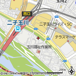 東京都世田谷区玉川1丁目8周辺の地図