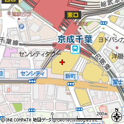 ミキハウスそごう千葉店周辺の地図