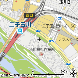 東京都世田谷区玉川1丁目8-7周辺の地図