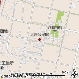 大坪公民館周辺の地図