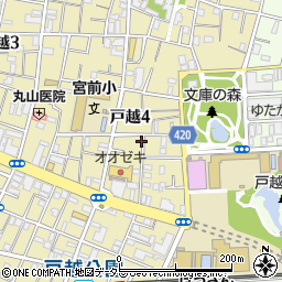 東京都品川区戸越4丁目周辺の地図