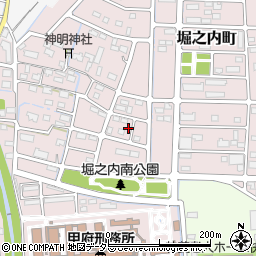 山梨県甲府市堀之内町948-3周辺の地図