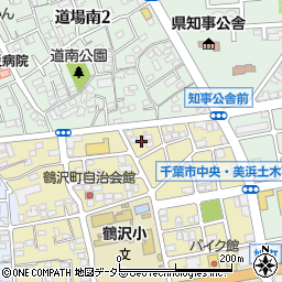 千葉県千葉市中央区鶴沢町3周辺の地図