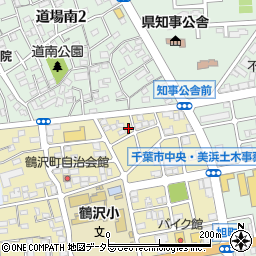 千葉県千葉市中央区鶴沢町3-6周辺の地図