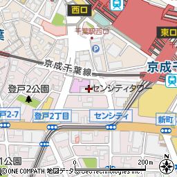 千葉県千葉市中央区新町周辺の地図