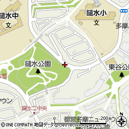 東京都八王子市鑓水2丁目周辺の地図