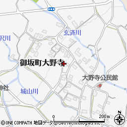 山梨県笛吹市御坂町大野寺1613-1周辺の地図