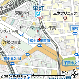 千葉駅前大通り郵便局周辺の地図