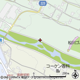 片桐松川周辺の地図