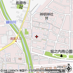 山梨県甲府市堀之内町374-1周辺の地図