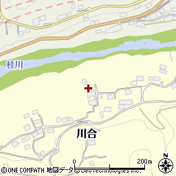山梨県上野原市川合3494周辺の地図