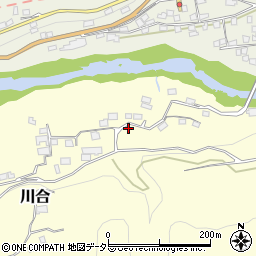 山梨県上野原市川合3396周辺の地図