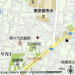 東京都世田谷区等々力3丁目周辺の地図