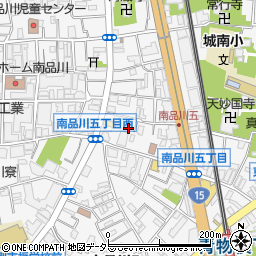 東京都品川区南品川周辺の地図