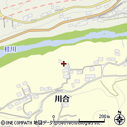 山梨県上野原市川合3496周辺の地図