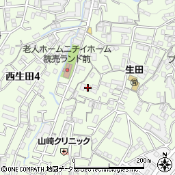 ドエル西生田周辺の地図