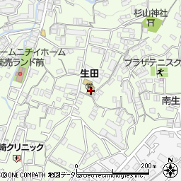 川崎市立　生田保育園周辺の地図
