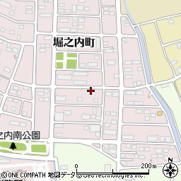 山梨県甲府市堀之内町828-3周辺の地図