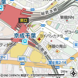 ガスト　千葉駅東口店周辺の地図