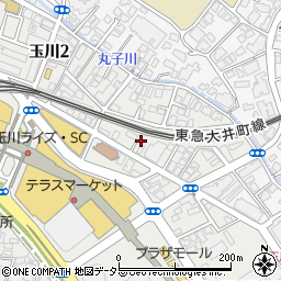 東京都世田谷区玉川2丁目5周辺の地図