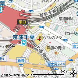 ガスト千葉駅東口店周辺の地図