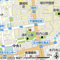 千葉神社周辺の地図