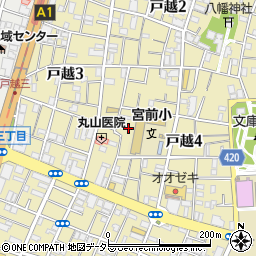 東京都品川区戸越周辺の地図