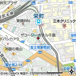 ザ　コージーホテル千葉周辺の地図