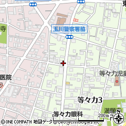 東京都世田谷区等々力3丁目33-25周辺の地図