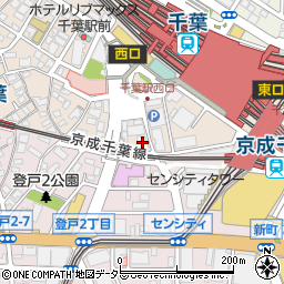 千葉駅ビル・ニューハウス周辺の地図