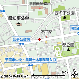 千葉テレビ入口周辺の地図