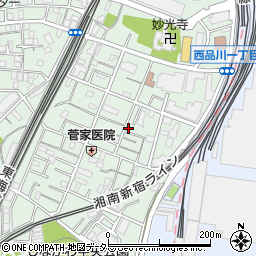 西品川三栄会館周辺の地図